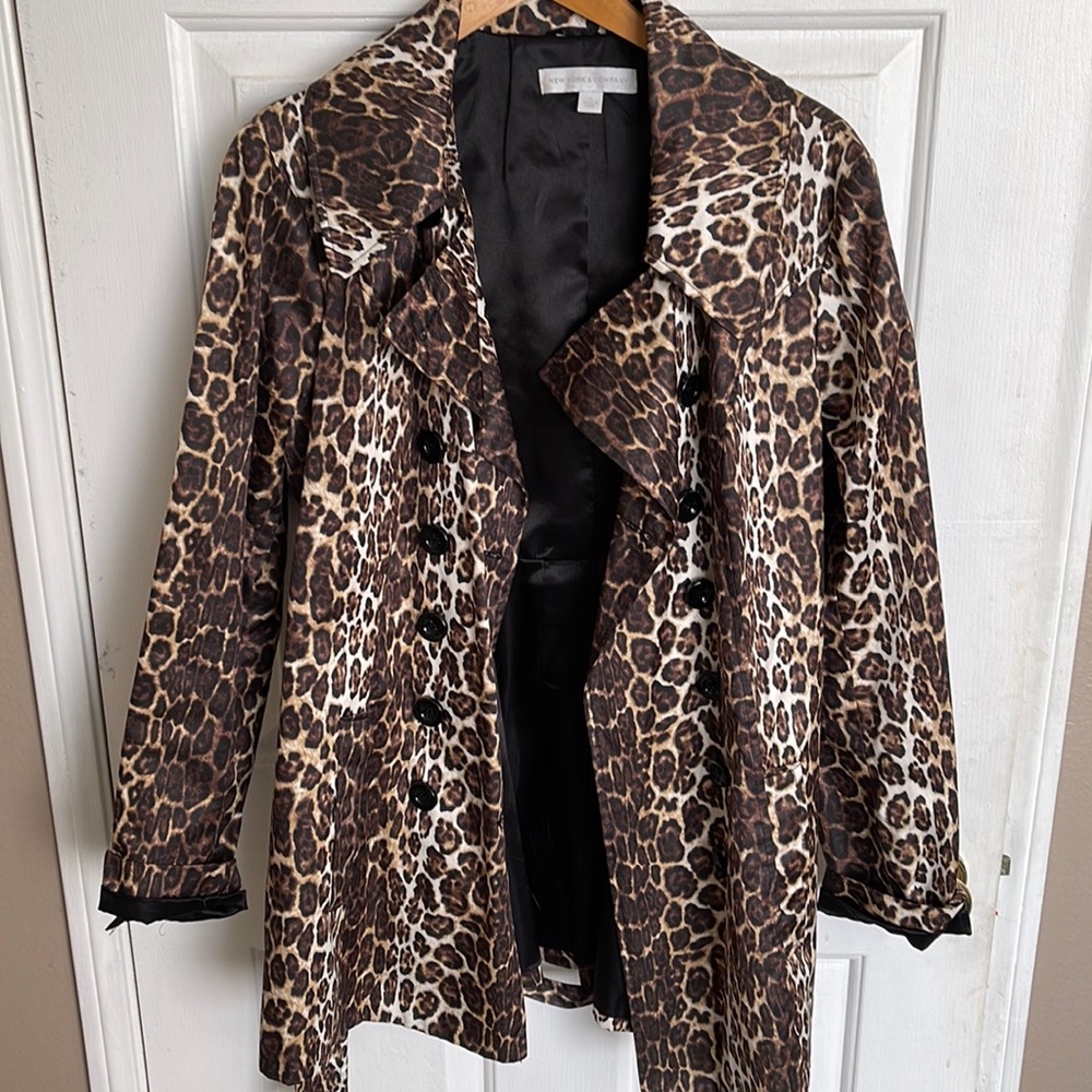 Leopard Print New York and Company Coat XL